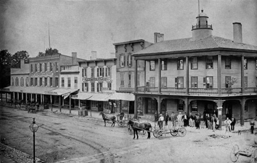 West Main Street in Waterloo in 1866